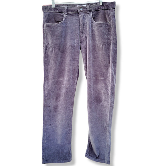 HP Calvin Klein Micro‎ Corduroy, Slim Fit, Front Insert Pockets Men's Pants - Picture 1 of 11